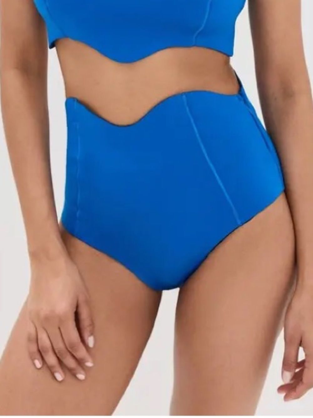 STAUD Bright Blue Blake Bikini Bottom size Xsmall NWT